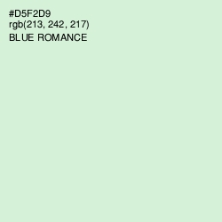 #D5F2D9 - Blue Romance Color Image
